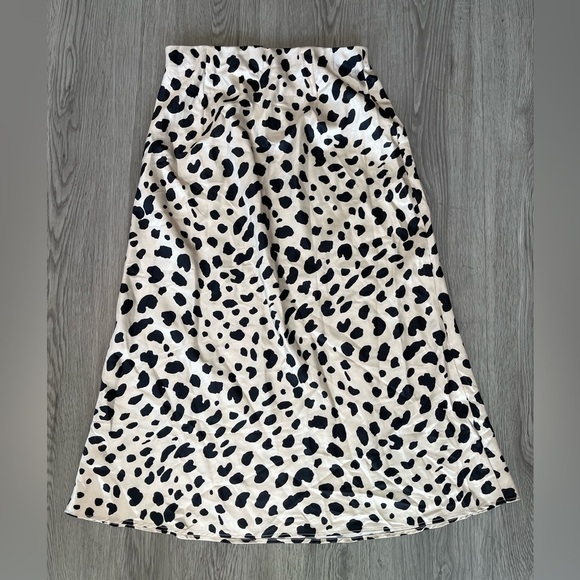 Aqua midi slip skirt in animal print - Picture 6 of 7